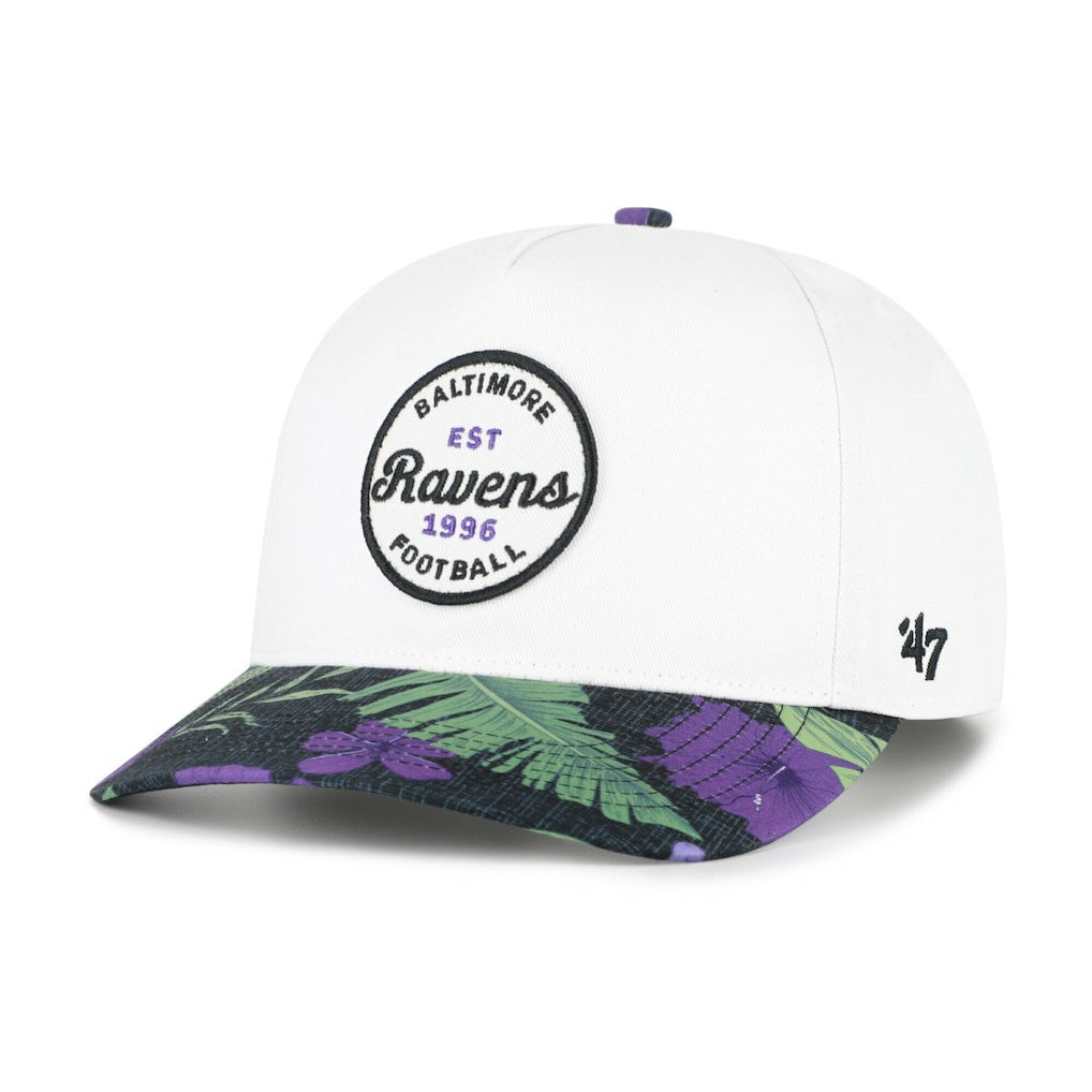 47 brand Baltimore Ravens '47 Beach Side Hitch Adjustable Hat White/Purple
