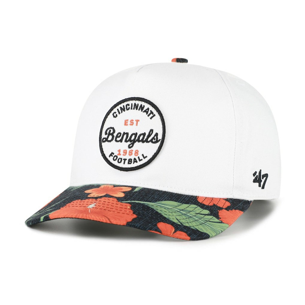 47 brand Cincinnati Bengals '47 Beach Side Hitch Adjustable Hat White/Black