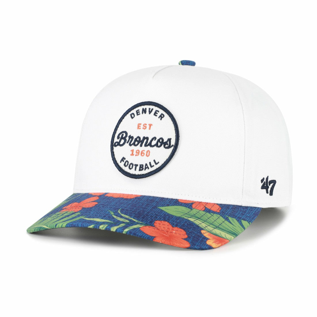 47 brand Denver Broncos '47 Beach Side Hitch Adjustable Hat White/Navy