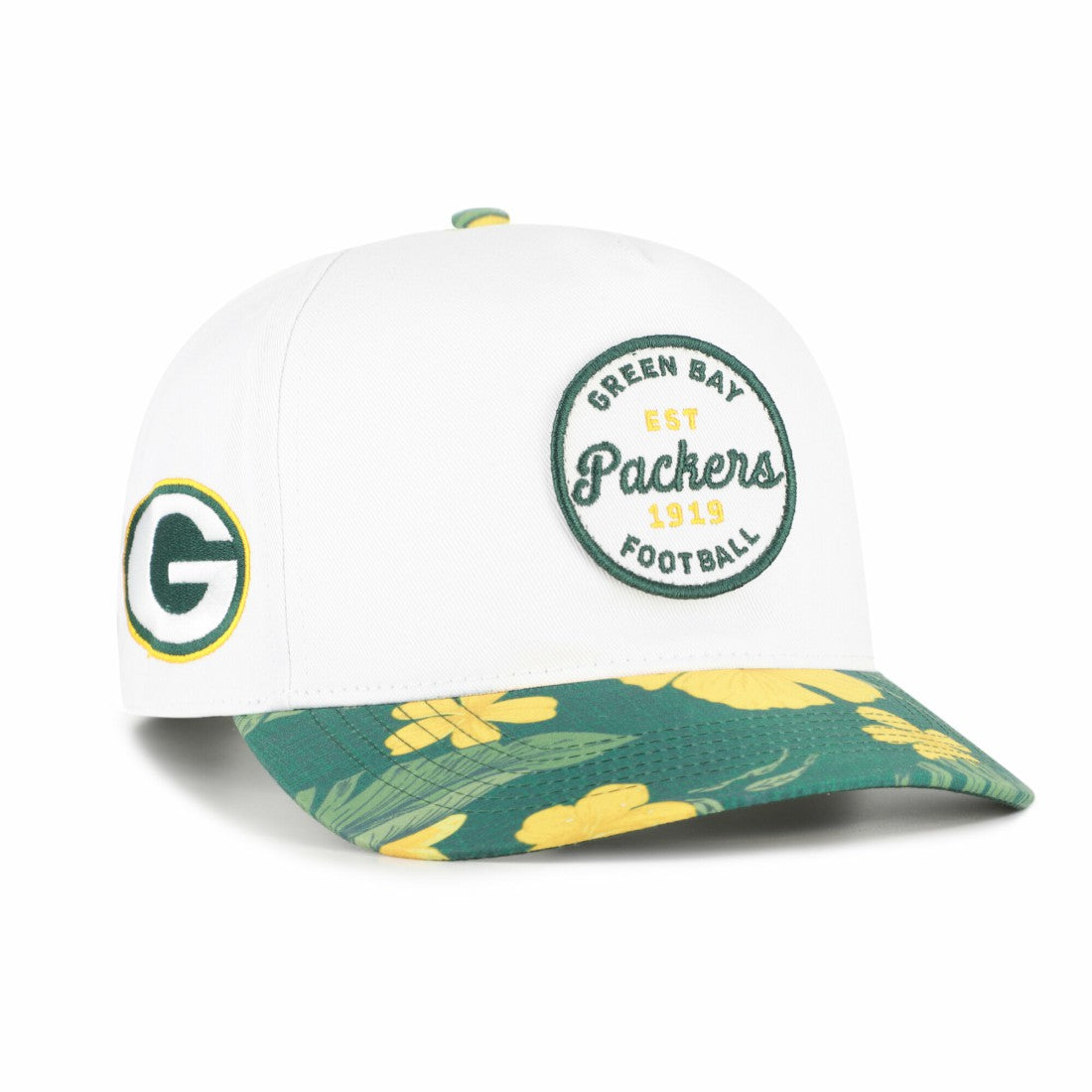 47 brand Green Bay Packers '47 Beach Side Hitch Adjustable Hat White/Green