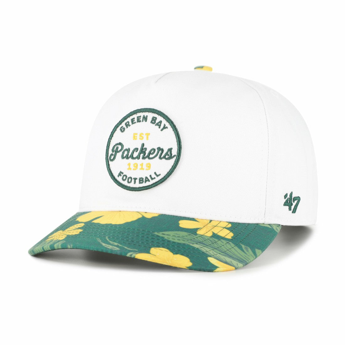 47 brand Green Bay Packers '47 Beach Side Hitch Adjustable Hat White/Green