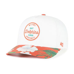 47 brand Miami Dolphins '47 Beach Side Hitch Adjustable Hat White/Orange