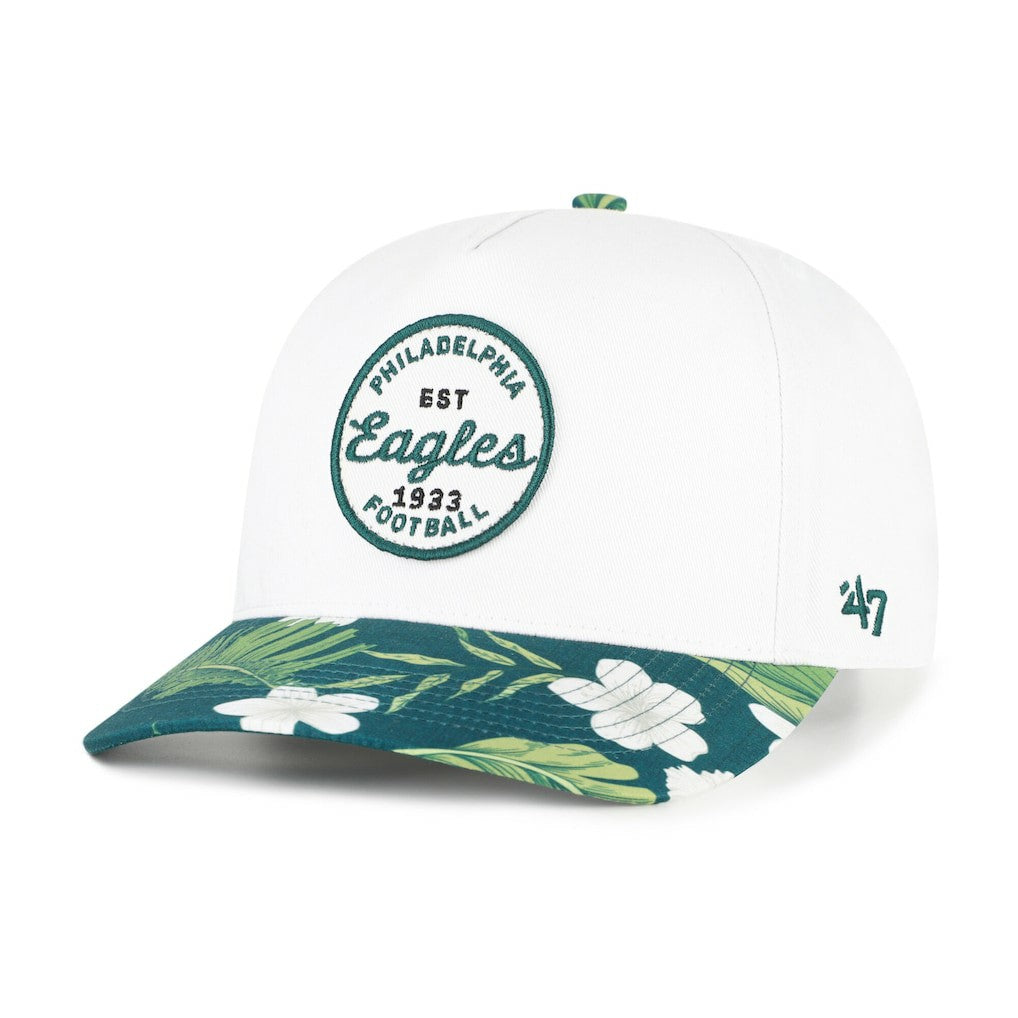 47 brand Philadelphia Eagles '47 Beach Side Hitch Adjustable Hat White/Midnight Green