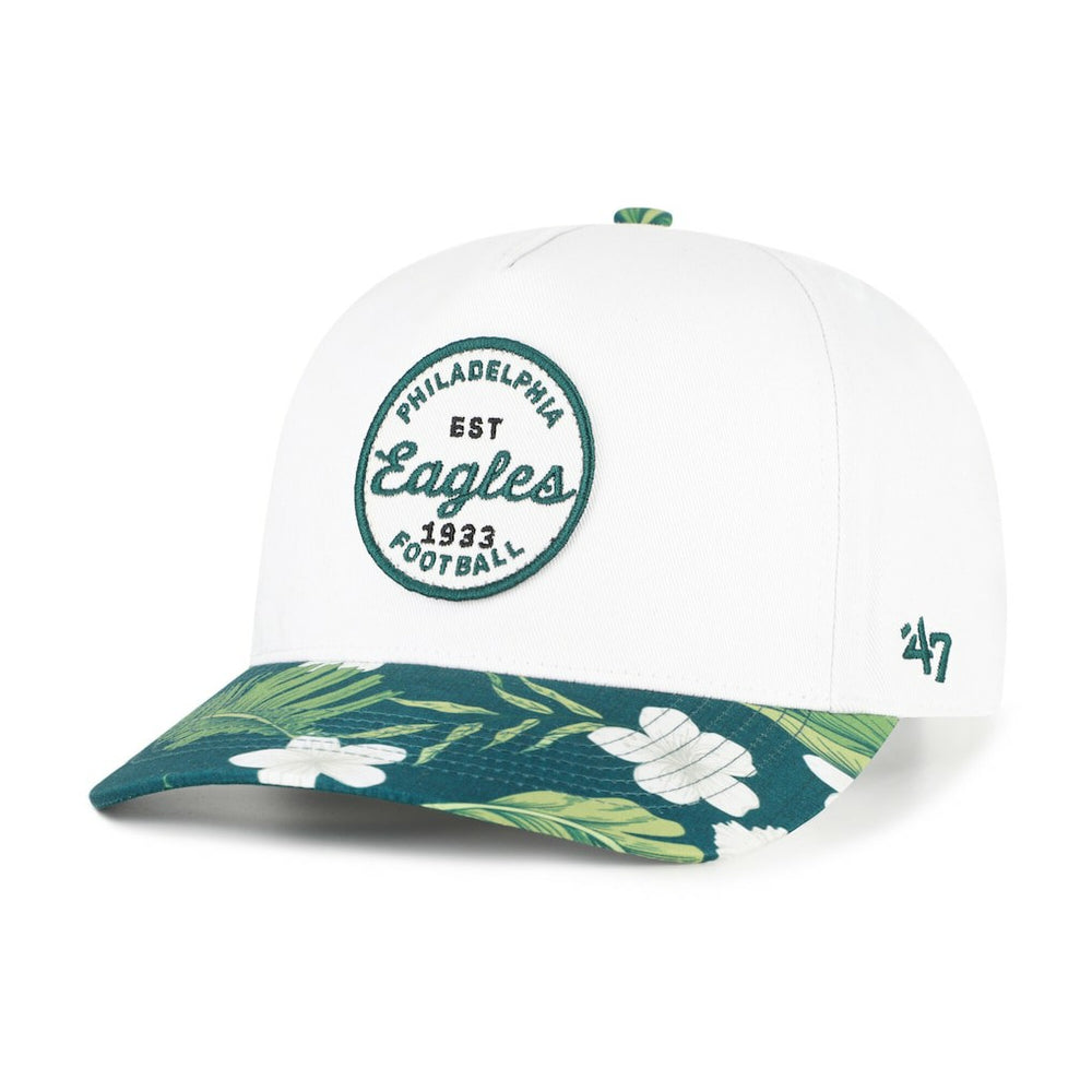 47 brand Philadelphia Eagles '47 Beach Side Hitch Adjustable Hat White/Midnight Green