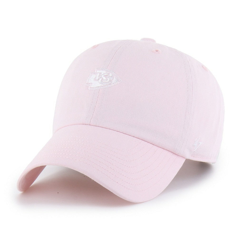 47 brand Kansas City Chiefs '47 Women's Base Runner Ballpark Clean Up Adjustable Hat Light Pink