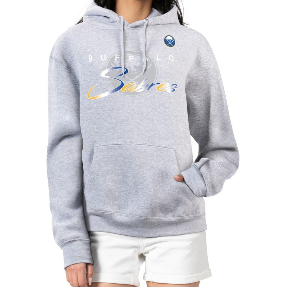 Buffalo Sabres G-III 4Her by Carl Banks Women's Shadow Logo Fleece Hoodie - Gray - NHL 203519927