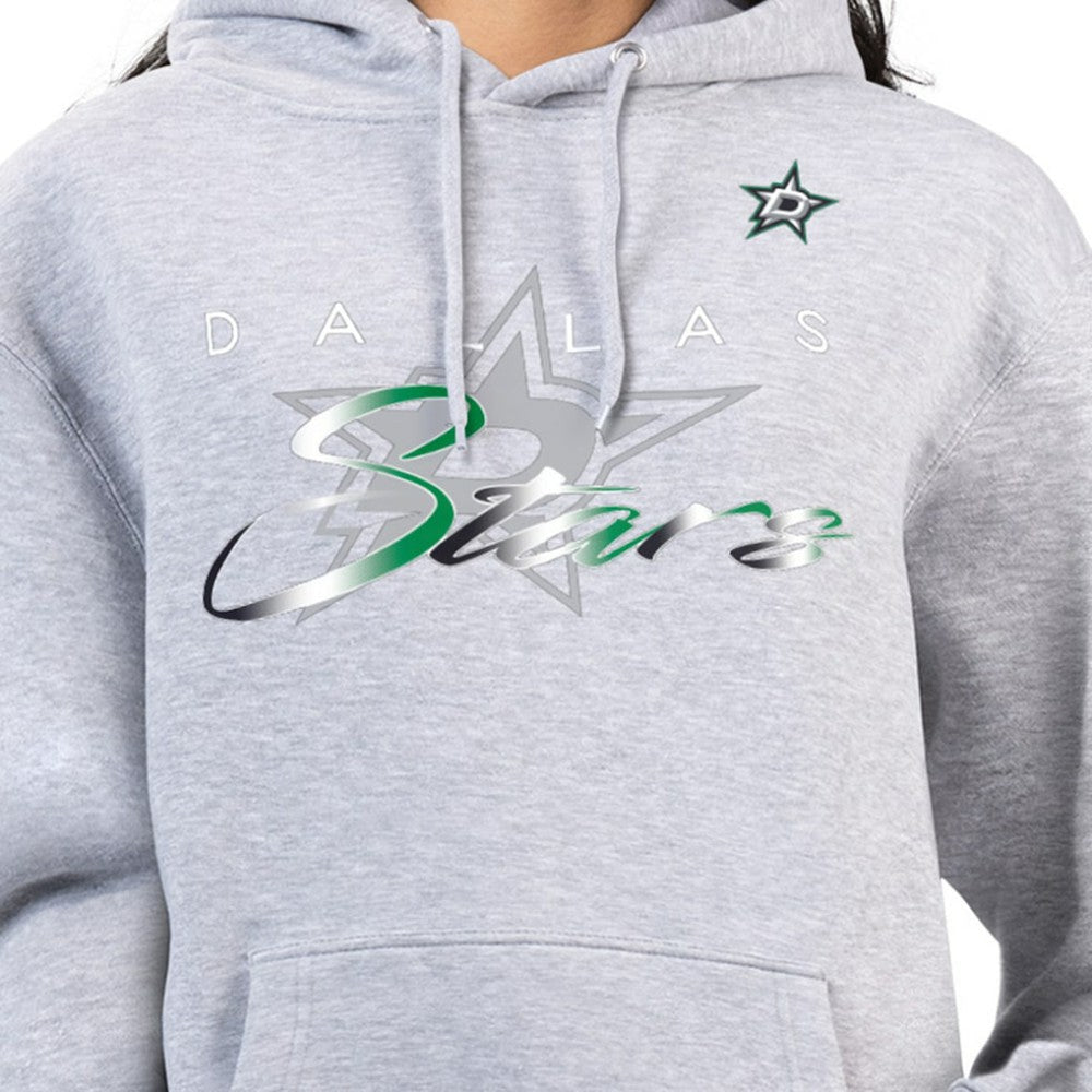 Dallas Stars G-III 4Her by Carl Banks Women's Shadow Logo Fleece Hoodie - Gray - NHL 203519929