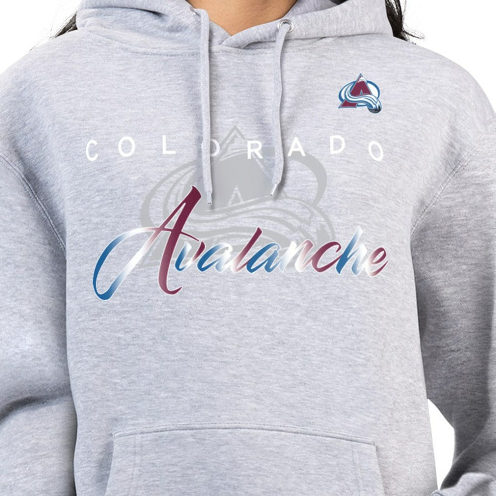 Colorado Avalanche G-III 4Her by Carl Banks Women's Shadow Logo Fleece Hoodie - Gray - NHL 203519930