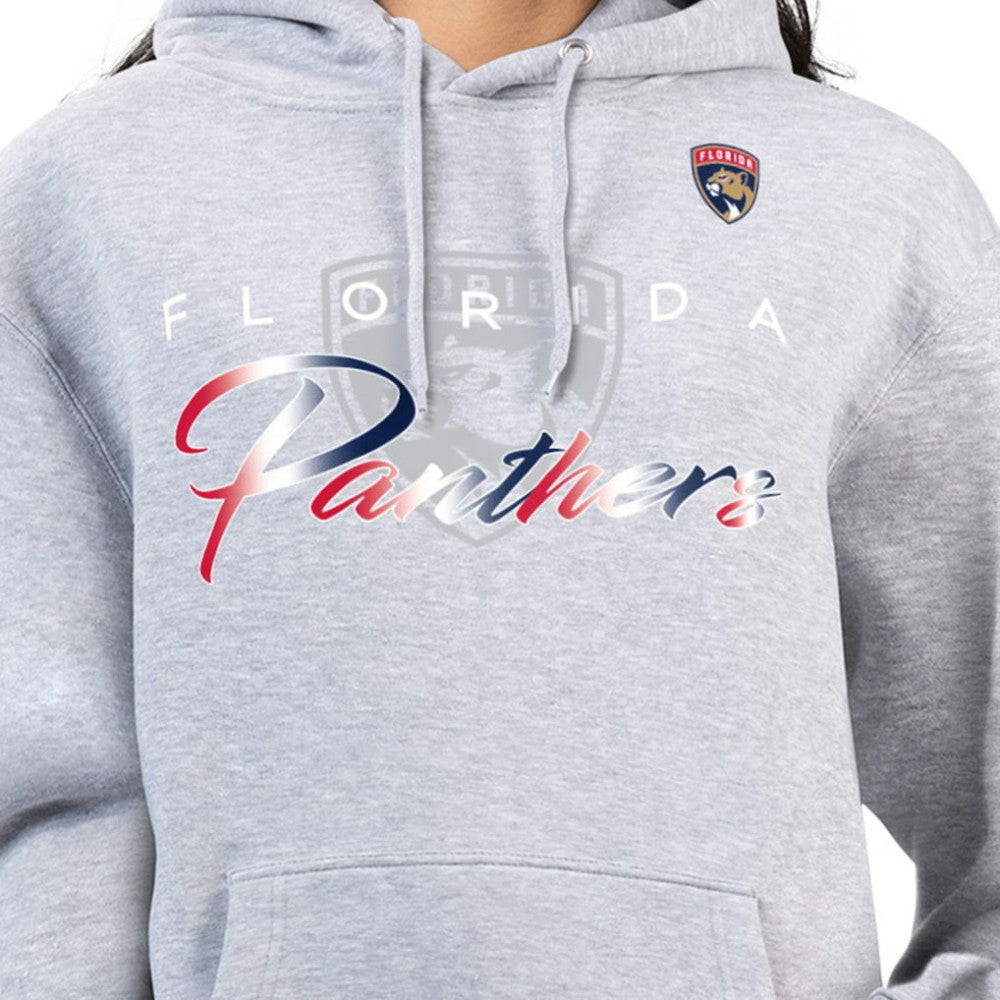 Florida Panthers G-III 4Her by Carl Banks Women's Shadow Logo Fleece Hoodie - Gray - NHL 203519931