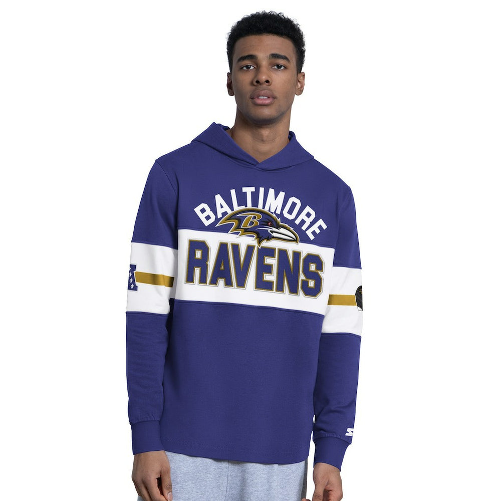 Baltimore Ravens Starter Fullback Jersey Hoodie Purple