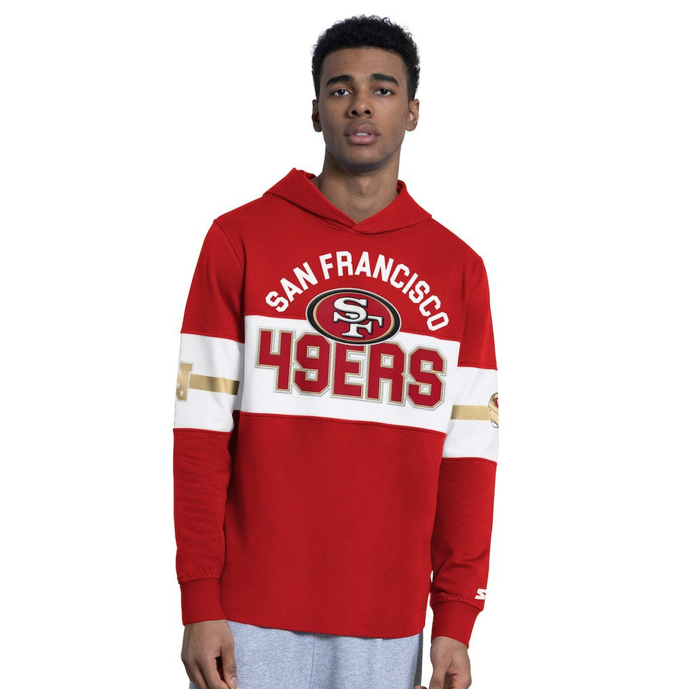 San Francisco 49ers Starter Fullback Jersey Hoodie Scarlet