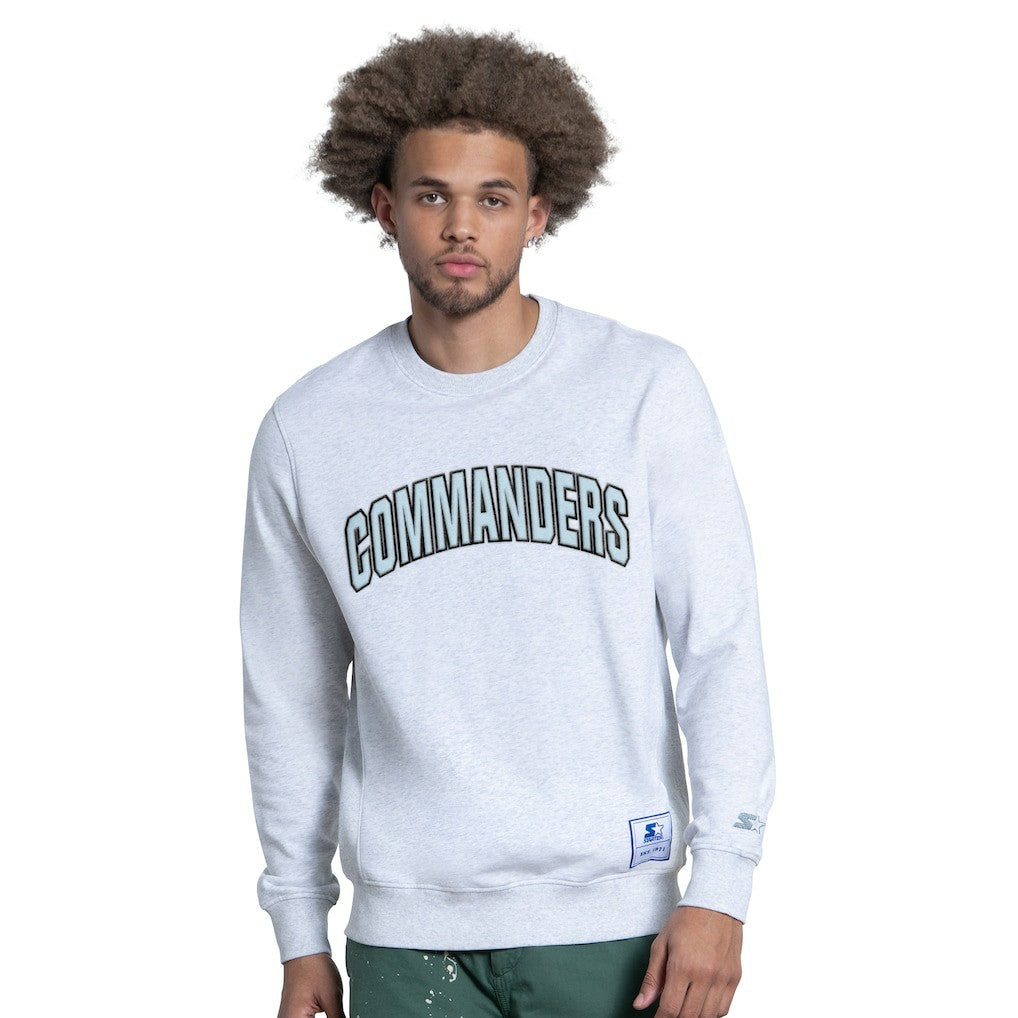 Washington Commanders Starter Faceoff Fleece Sweatshirt Ash