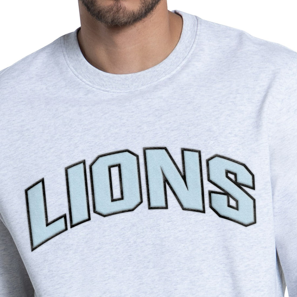Detroit Lions Starter Faceoff Fleece Sweatshirt Ash