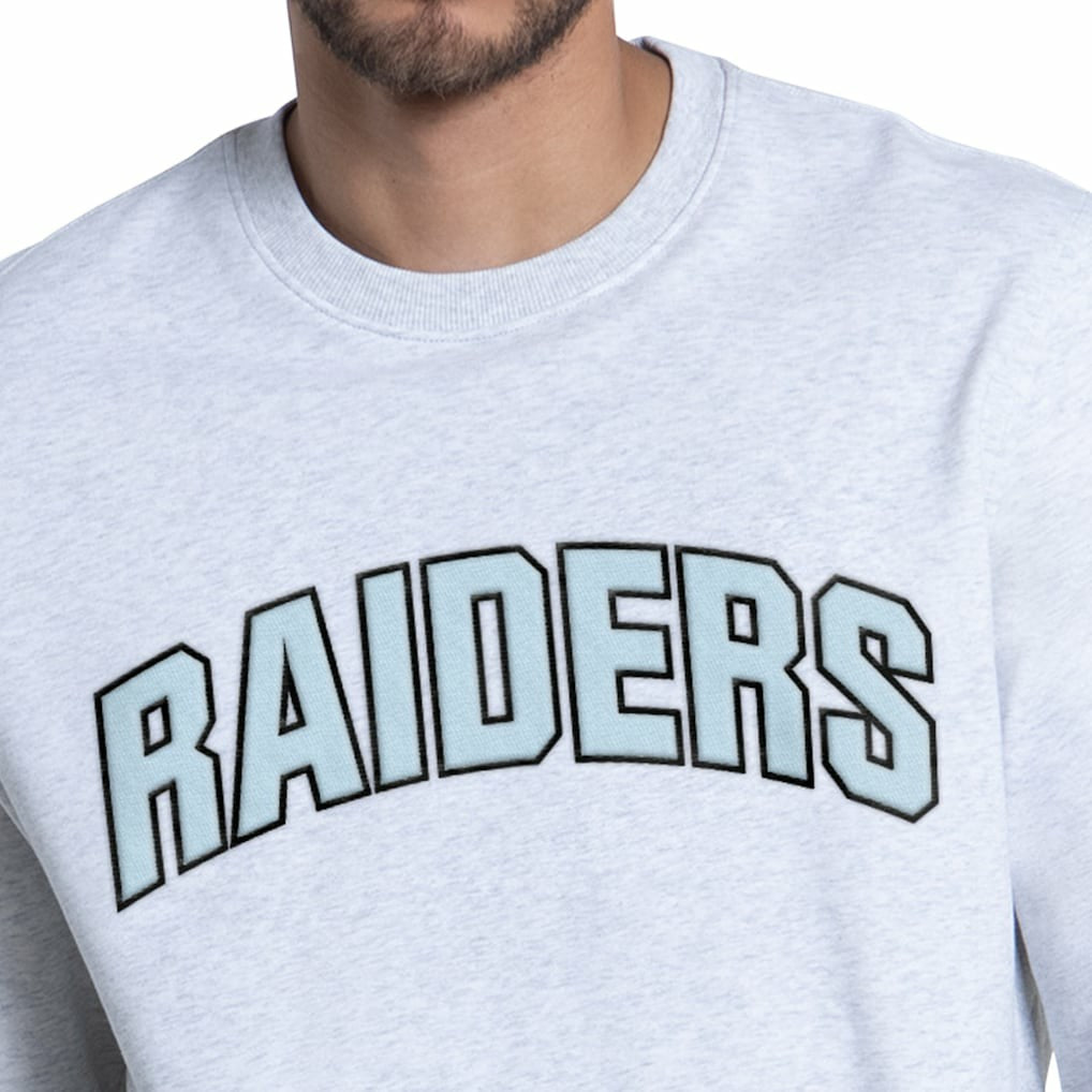 Las Vegas Raiders Starter Faceoff Fleece Sweatshirt Ash