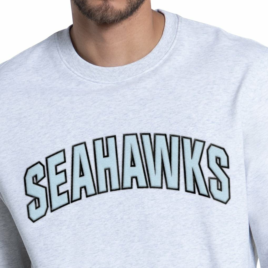 Seattle Seahawks Starter Faceoff Fleece Sweatshirt Ash