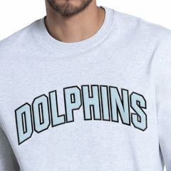 Miami Dolphins Starter Faceoff Fleece Sweatshirt Ash