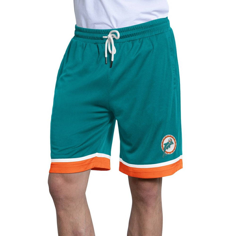 Miami Dolphins Starter Throwback Power Play Mesh Shorts Aqua