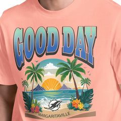 Miami Dolphins Margaritaville Good Day T-Shirt Coral