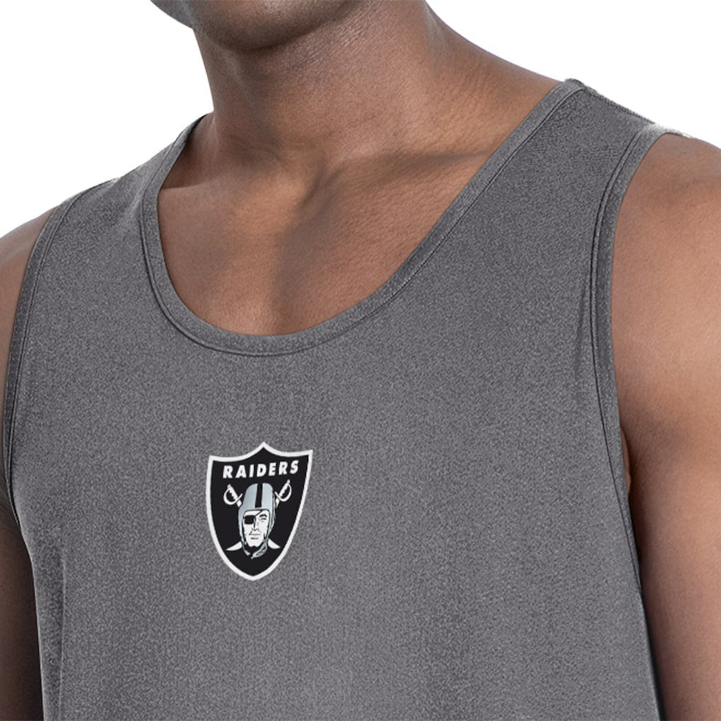 Las Vegas Raiders MSX by Michael Strahan Energy Tank Top Charcoal