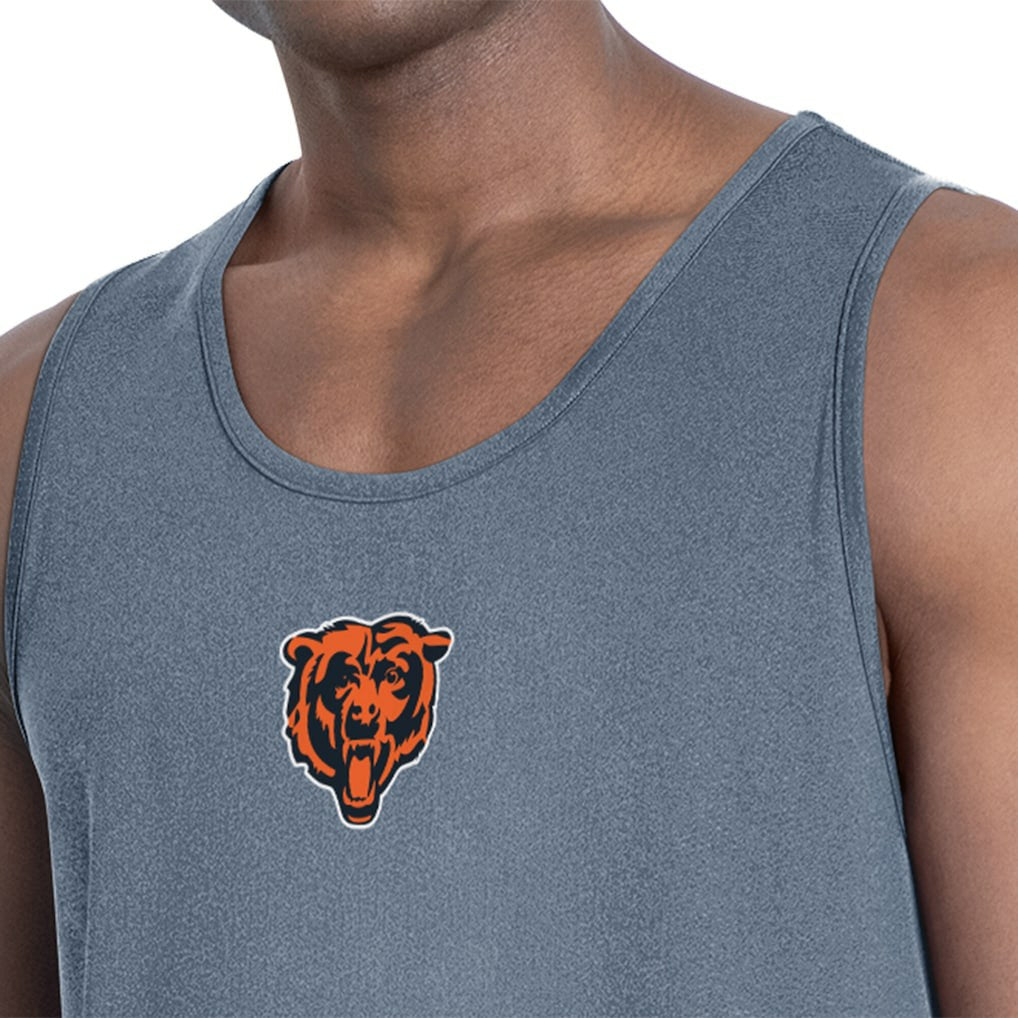 Chicago Bears MSX by Michael Strahan Energy Scoop Neck Tank Top Navy