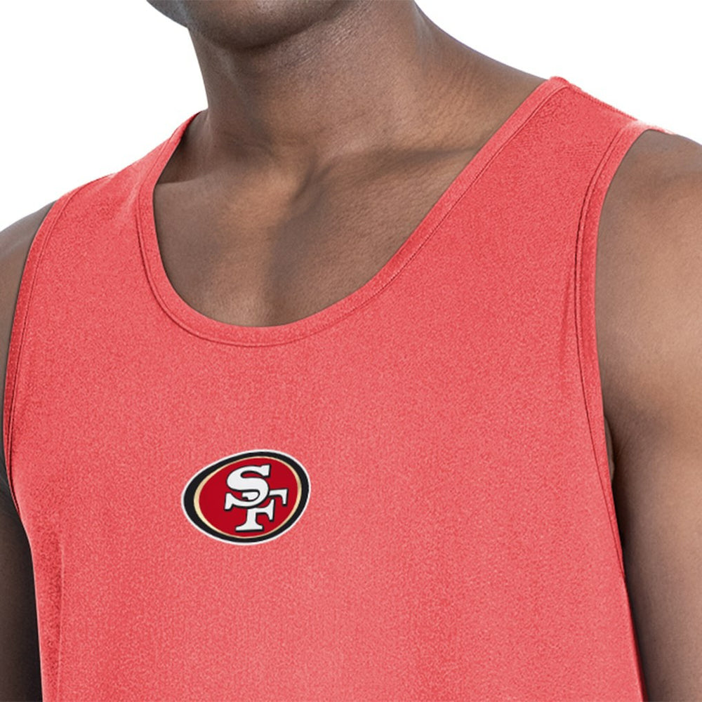 San Francisco 49ers MSX by Michael Strahan Energy Scoop Neck Tank Top Red