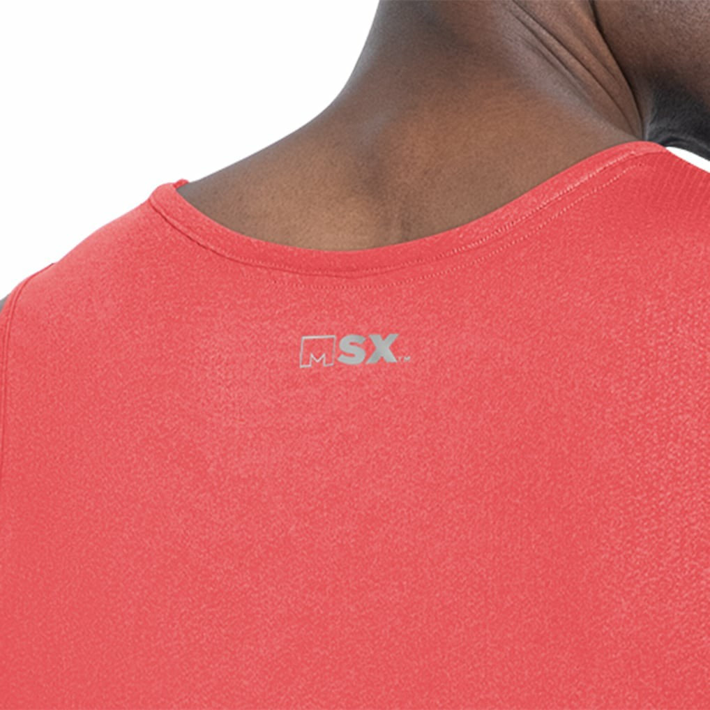 San Francisco 49ers MSX by Michael Strahan Energy Scoop Neck Tank Top Red