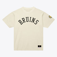 Boston Bruins Mitchell & Ness Unisex Arched Team T-Shirt - Cream - NHL 203521587