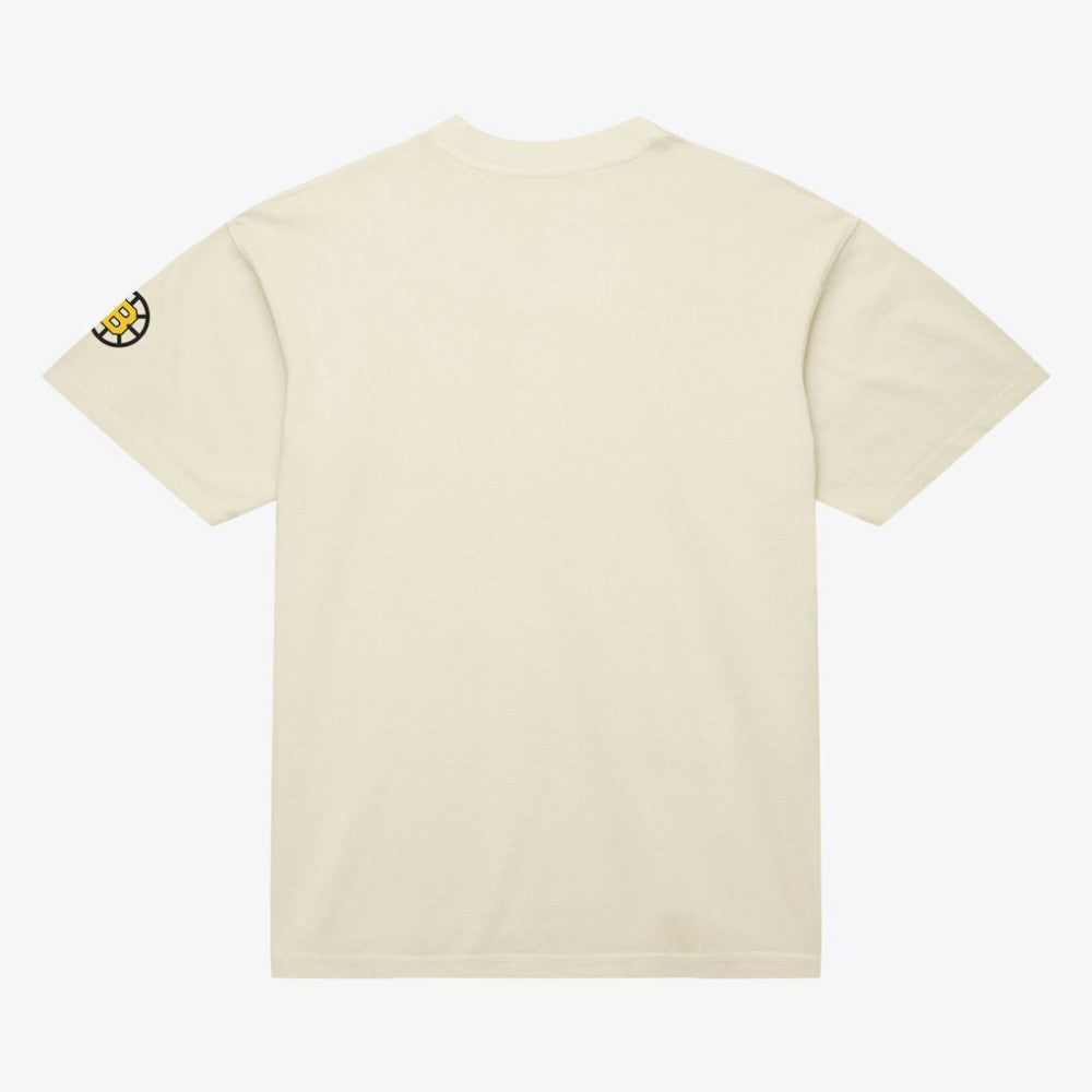 Boston Bruins Mitchell & Ness Unisex Arched Team T-Shirt - Cream - NHL 203521587