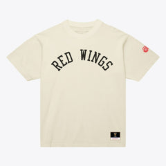 Detroit Red Wings Mitchell & Ness Unisex Arched Team T-Shirt - Cream - NHL 203521588