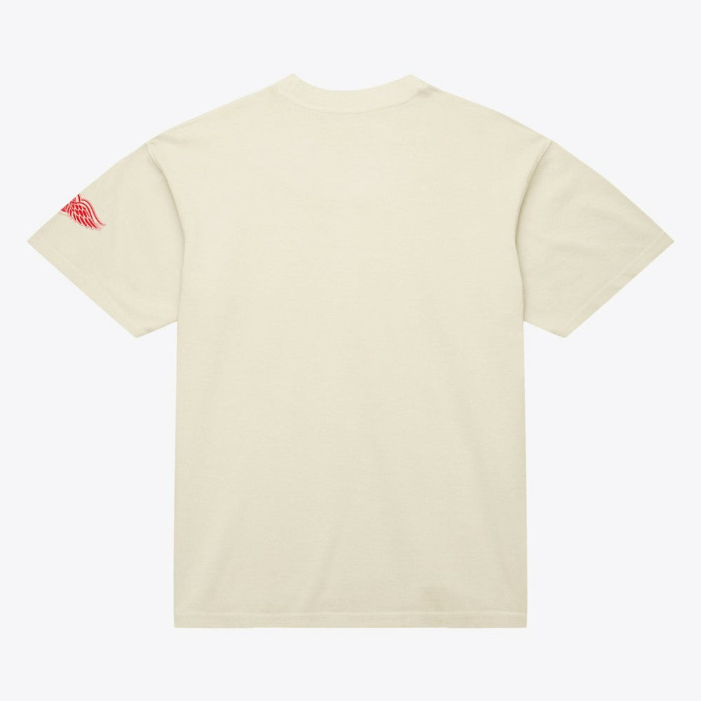 Detroit Red Wings Mitchell & Ness Unisex Arched Team T-Shirt - Cream - NHL 203521588
