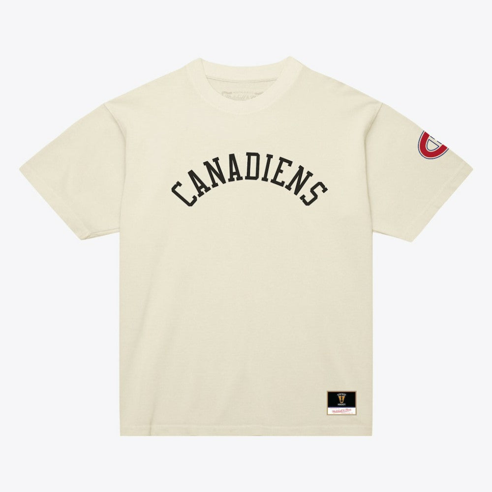 Montreal Canadiens Mitchell & Ness Unisex Arched Team T-Shirt - Cream - NHL 203521589
