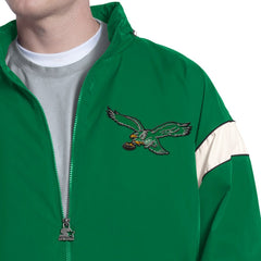 Philadelphia Eagles Starter The Gust Full-Zip Hooded Jacket Kelly Green