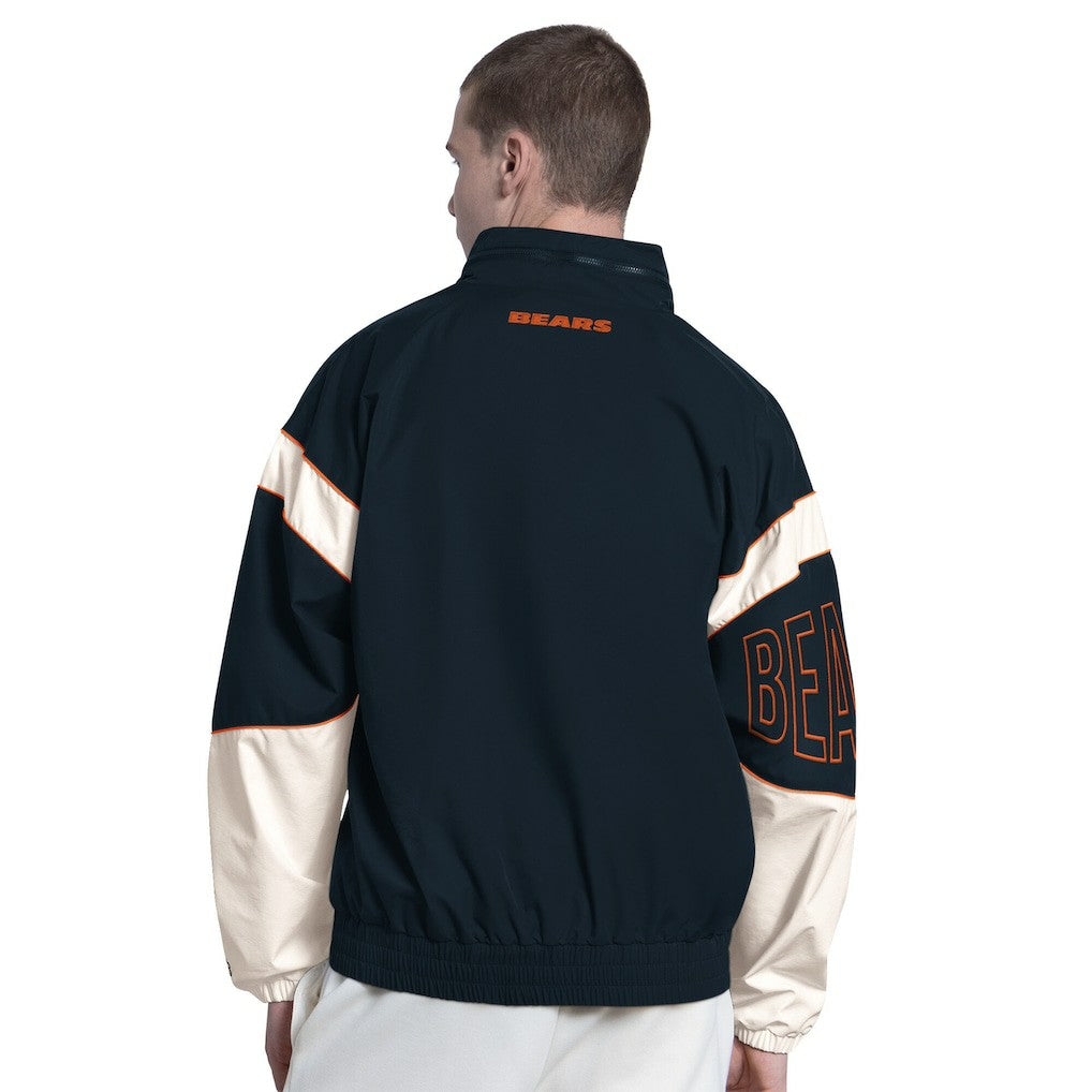 Chicago Bears Starter The Gust Full-Zip Hooded Jacket Navy