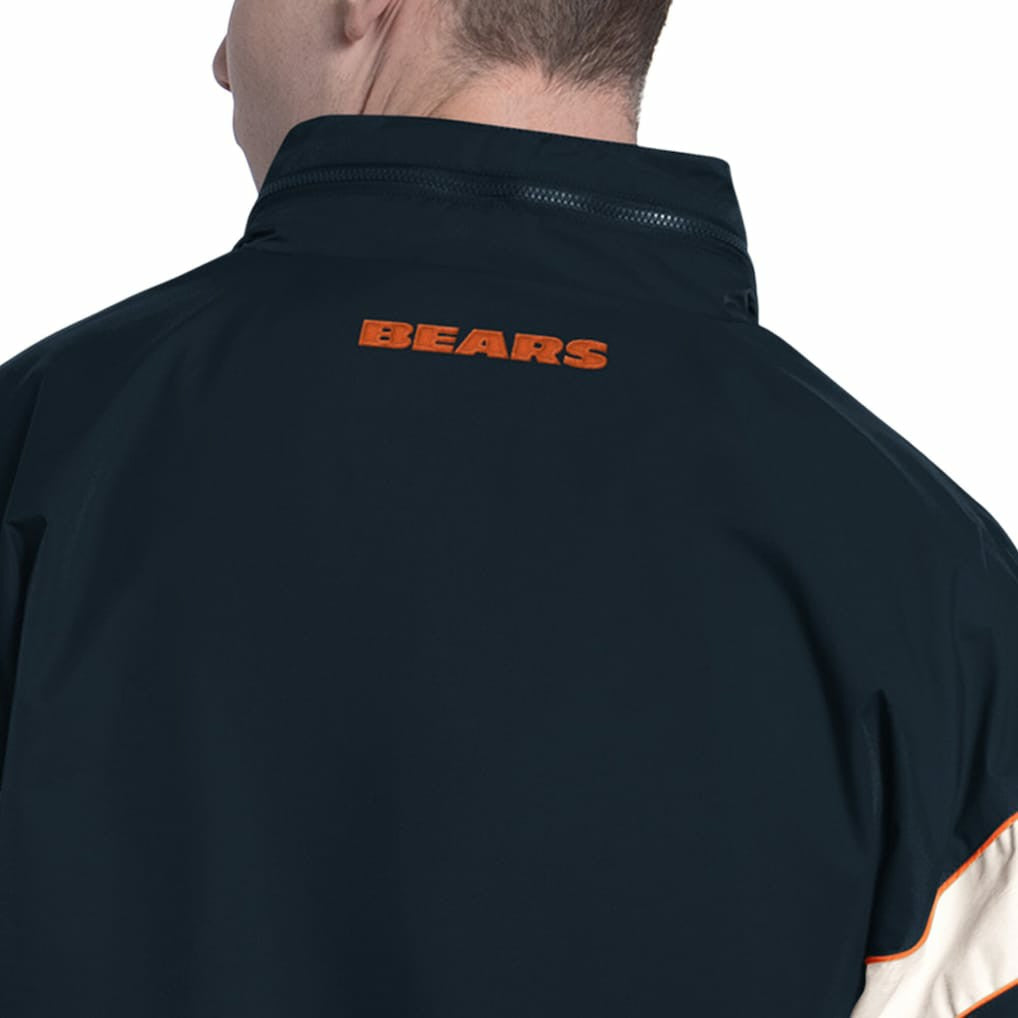 Chicago Bears Starter The Gust Full-Zip Hooded Jacket Navy