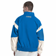 Detroit Lions Starter The Gust Full-Zip Hooded Jacket Blue