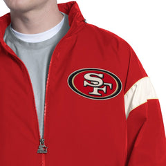 San Francisco 49ers Starter The Gust Full-Zip Hooded Jacket Scarlet
