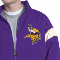 Minnesota Vikings Starter The Gust Full-Zip Hooded Jacket Purple