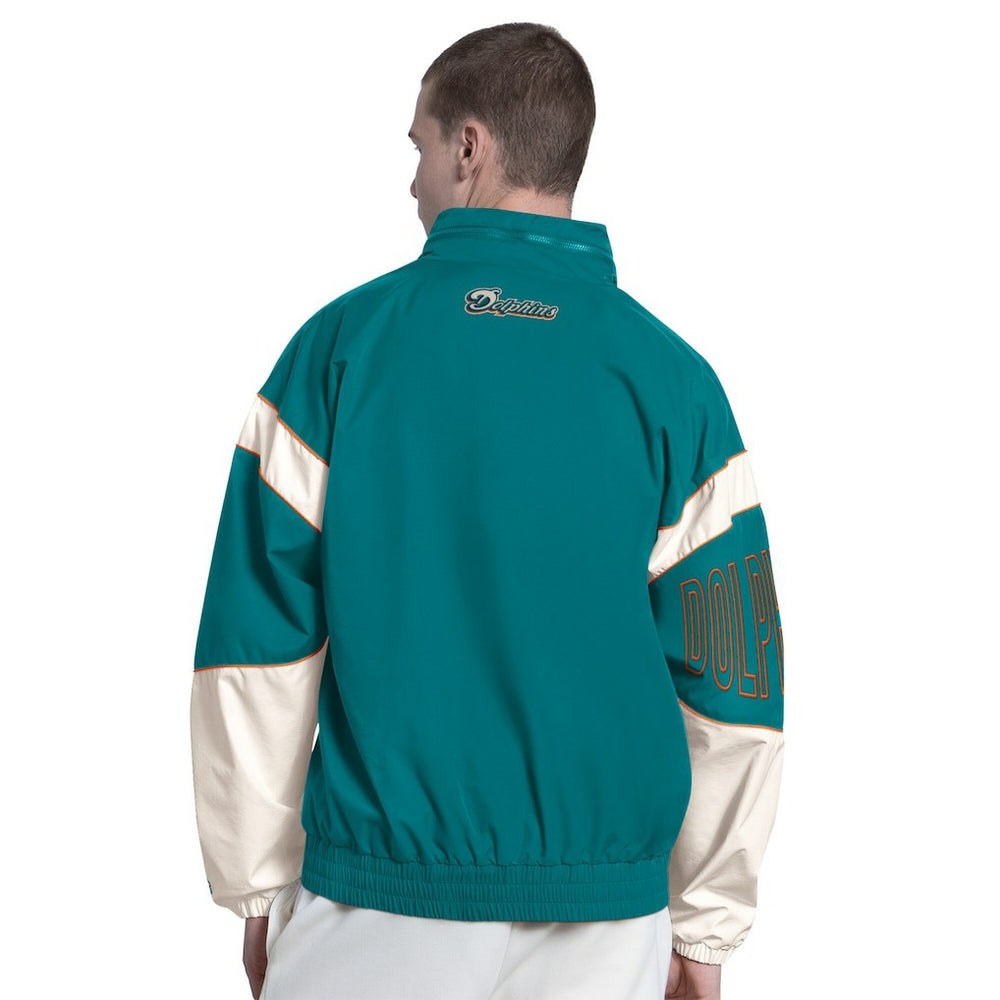 Miami Dolphins Starter The Gust Full-Zip Hooded Jacket Aqua