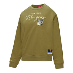 New York Rangers Mitchell & Ness Women's Fleece Sweatshirt - Hunter Green - NHL 203521937