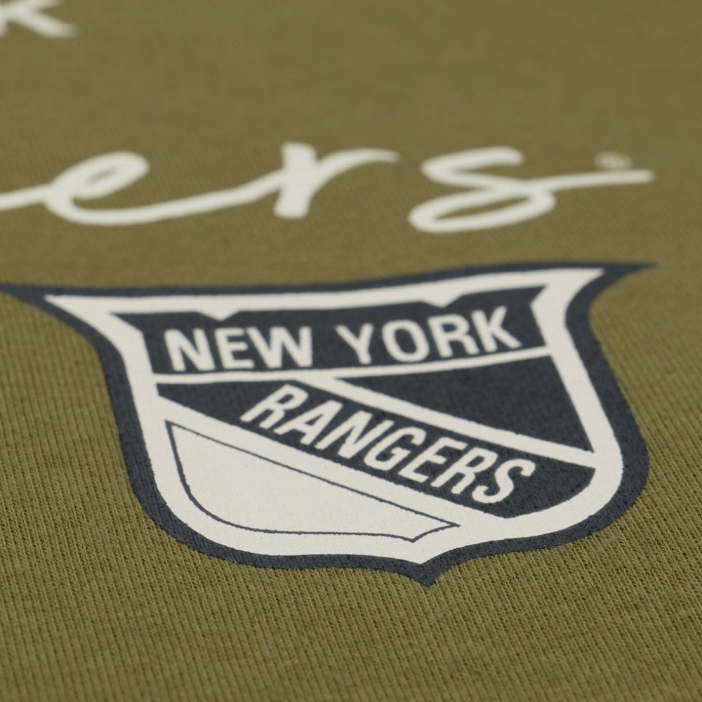 New York Rangers Mitchell & Ness Women's Fleece Sweatshirt - Hunter Green - NHL 203521937