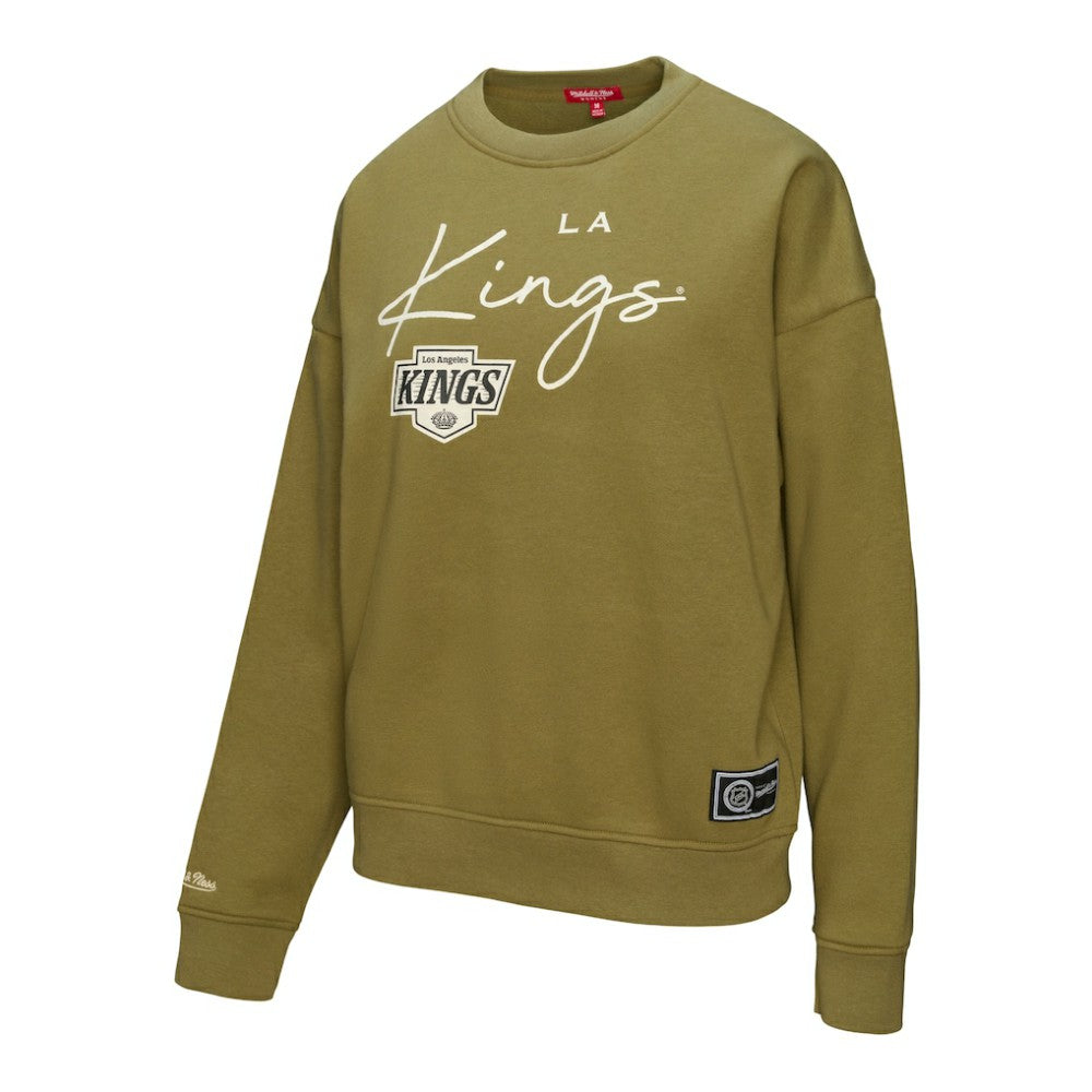 Los Angeles Kings Mitchell & Ness Women's Fleece Sweatshirt - Hunter Green - NHL 203521939