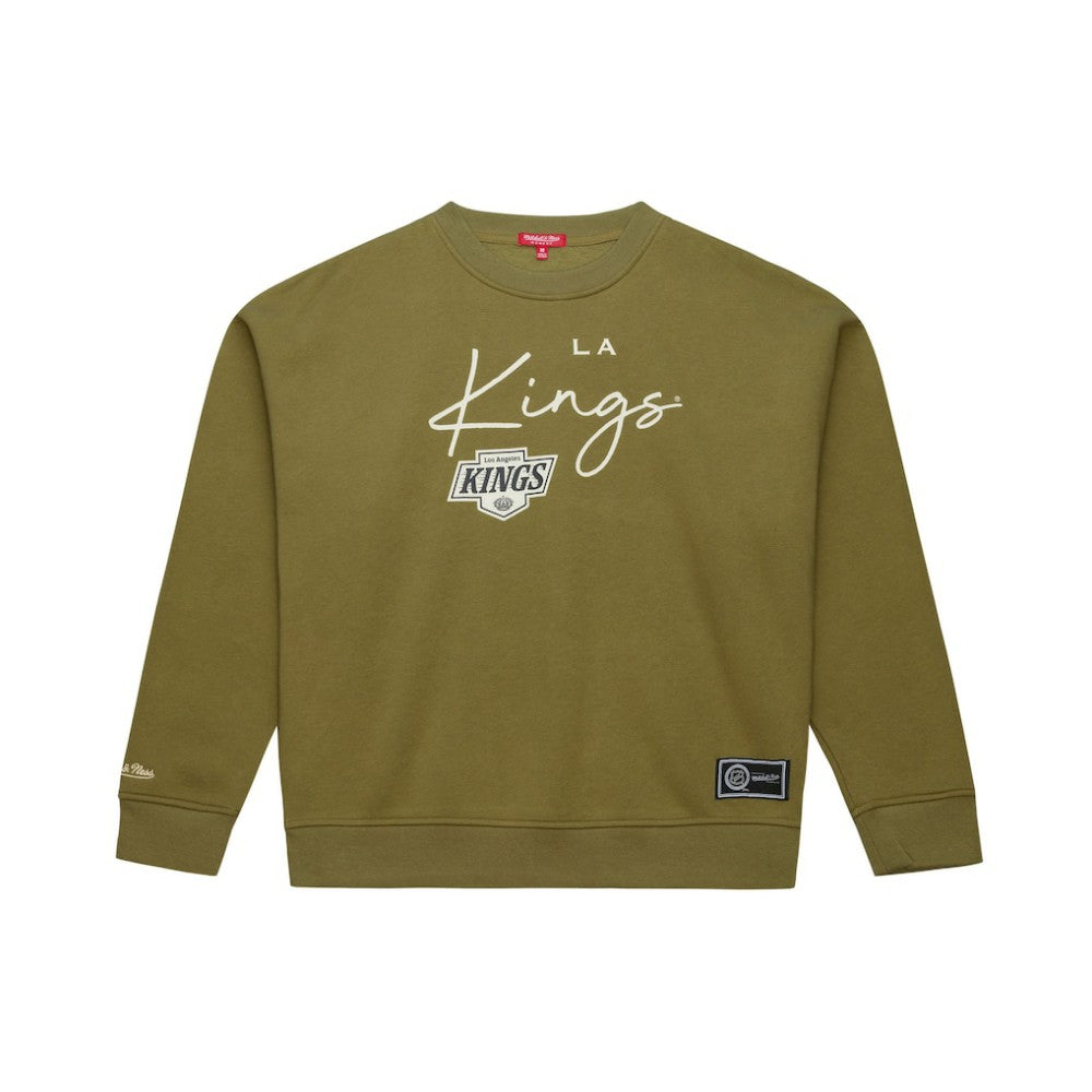 Los Angeles Kings Mitchell & Ness Women's Fleece Sweatshirt - Hunter Green - NHL 203521939