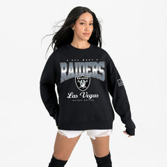 Las Vegas Raiders Gameday Couture Women's Powerhouse Play Premium Fleece Sweatshirt Black