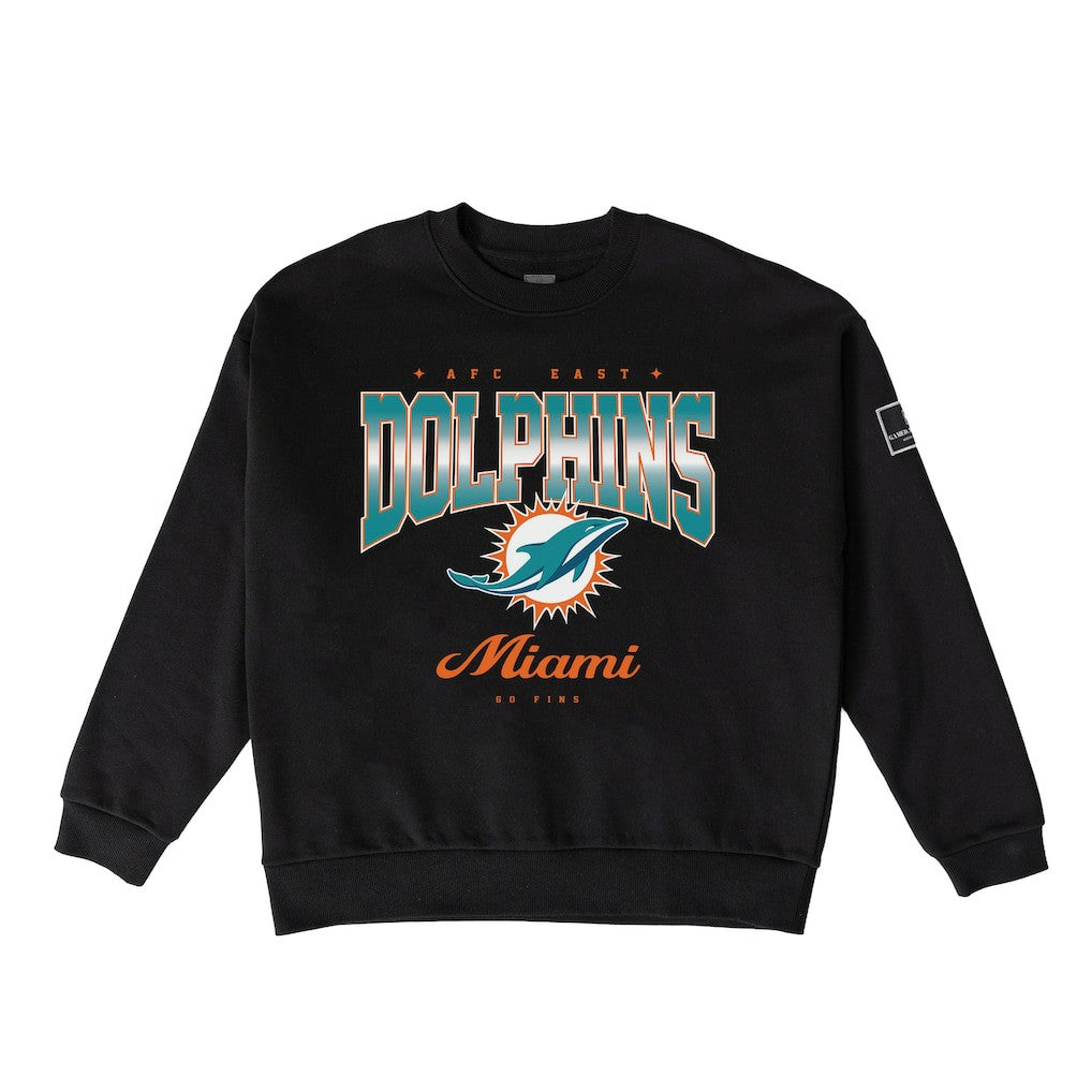 Miami Dolphins Gameday Couture Women's Powerhouse Play Premium Fleece Sweatshirt Black