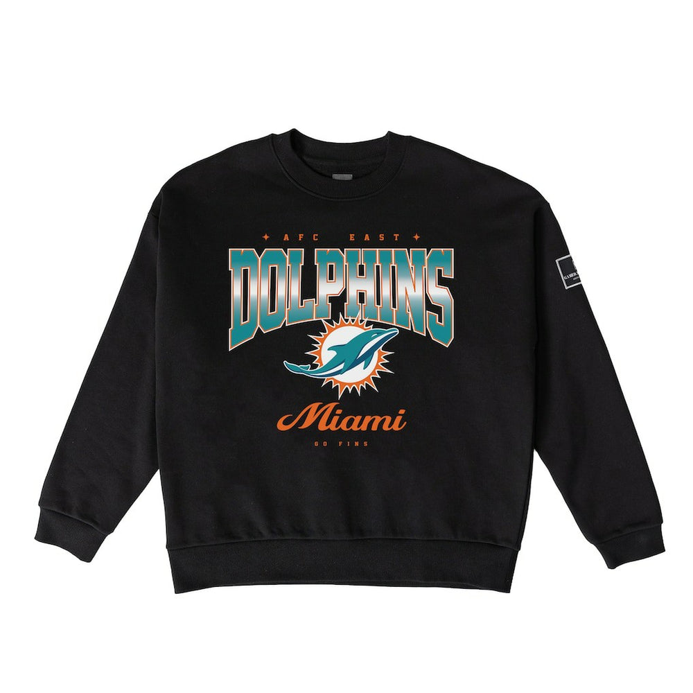 Miami Dolphins Gameday Couture Women's Powerhouse Play Premium Fleece Sweatshirt Black