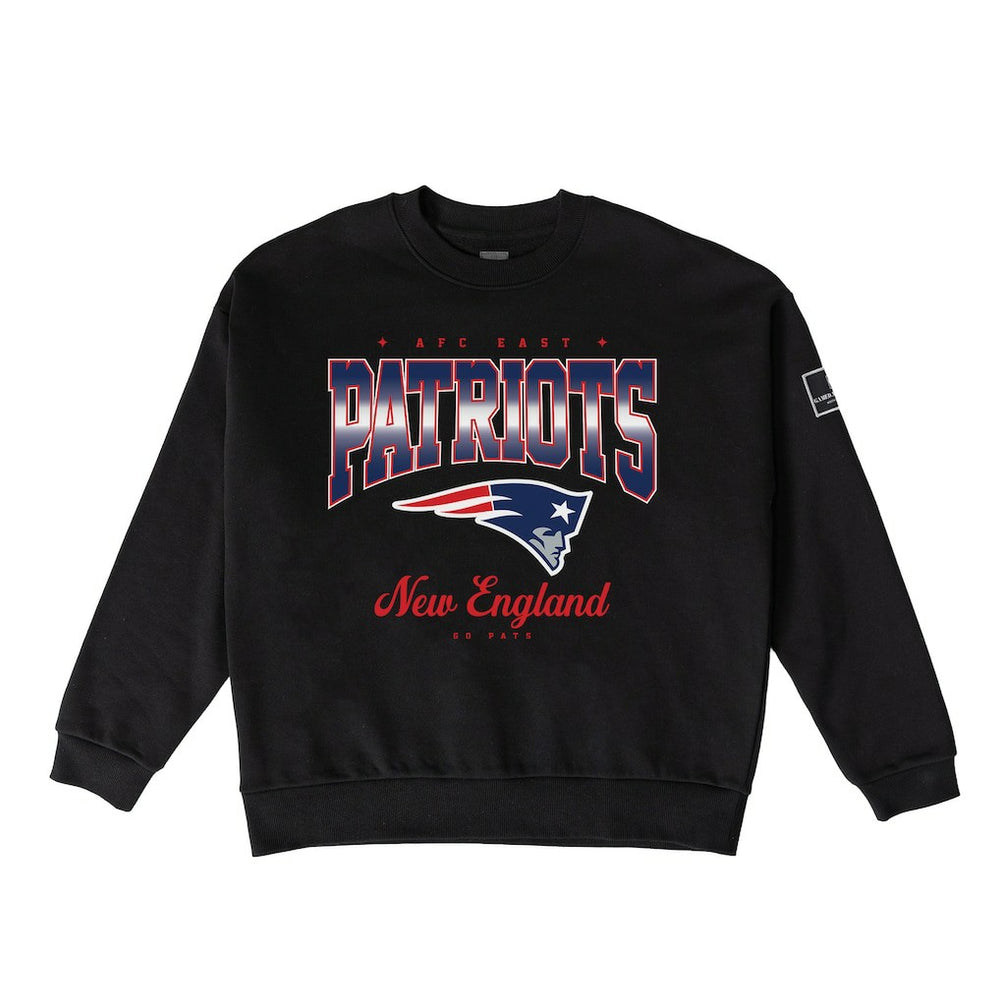 New England Patriots Gameday Couture Women's Powerhouse Play Premium Fleece Sweatshirt Black