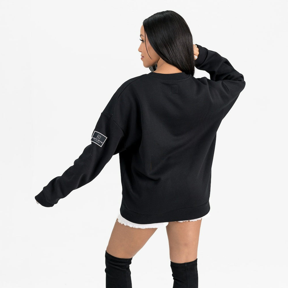 New York Jets Gameday Couture Women's Powerhouse Play Premium Fleece Sweatshirt Black