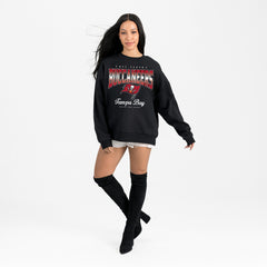 Tampa Bay Buccaneers Gameday Couture Women's Powerhouse Play Premium Fleece Sweatshirt Black