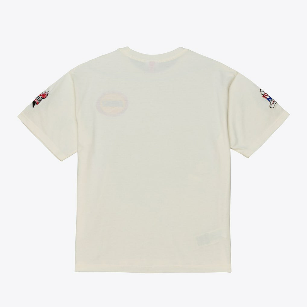 Houston Rockets Hardwood Classics Chainstitch Premium T-Shirt Cream | Mitchell & Ness discount