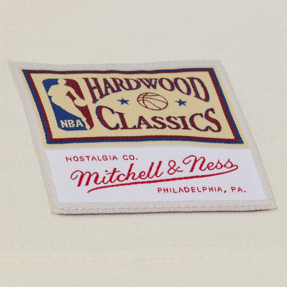 Houston Rockets Hardwood Classics Chainstitch Premium T-Shirt Cream | Mitchell & Ness discount